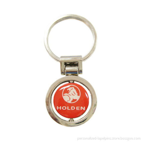Zinc Alloy Eco-friendly Material Custom Round Logo Metal Keychains